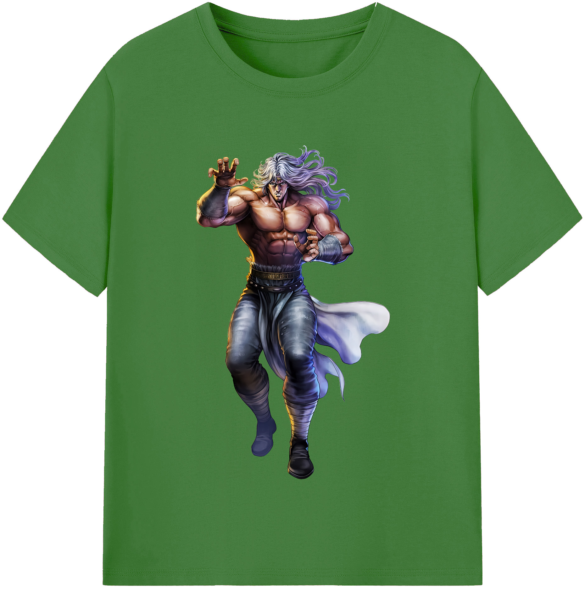 （画像用） 北斗の拳 Fist of the North Star レディースカジュアルプリントTシャツ（綿100％）